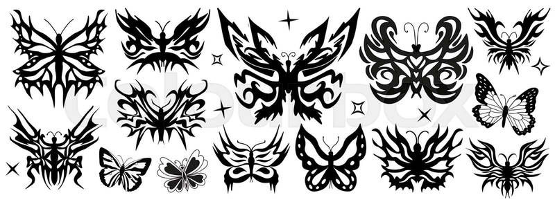 bold tribal y2k tattoos for body art