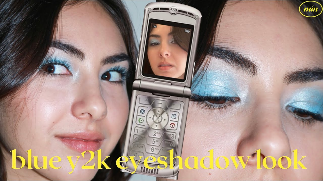 bold y2k blue eyeshadow ideas