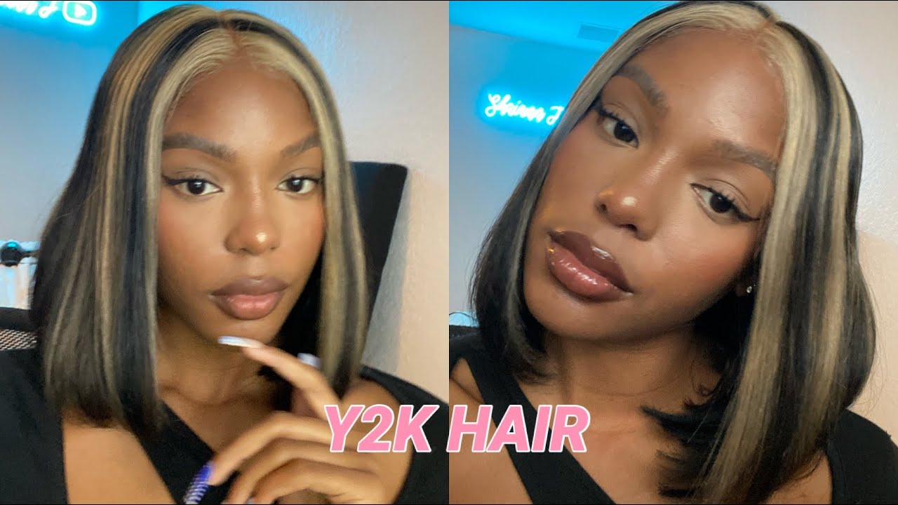 bold y2k highlights hair dye ideas