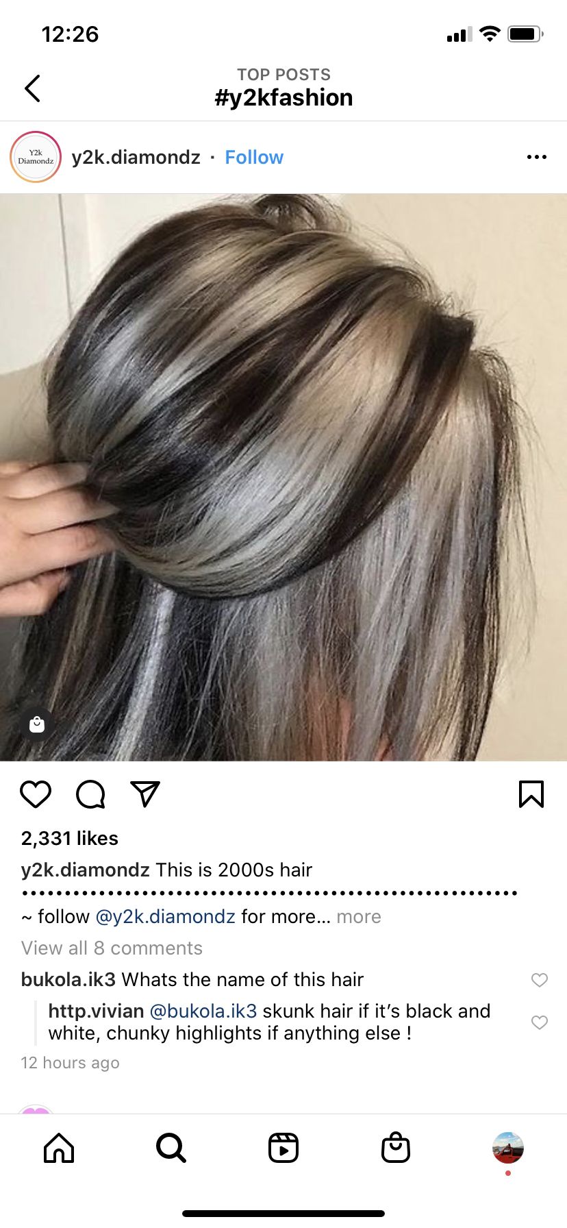 chunky highlights y2k 0084