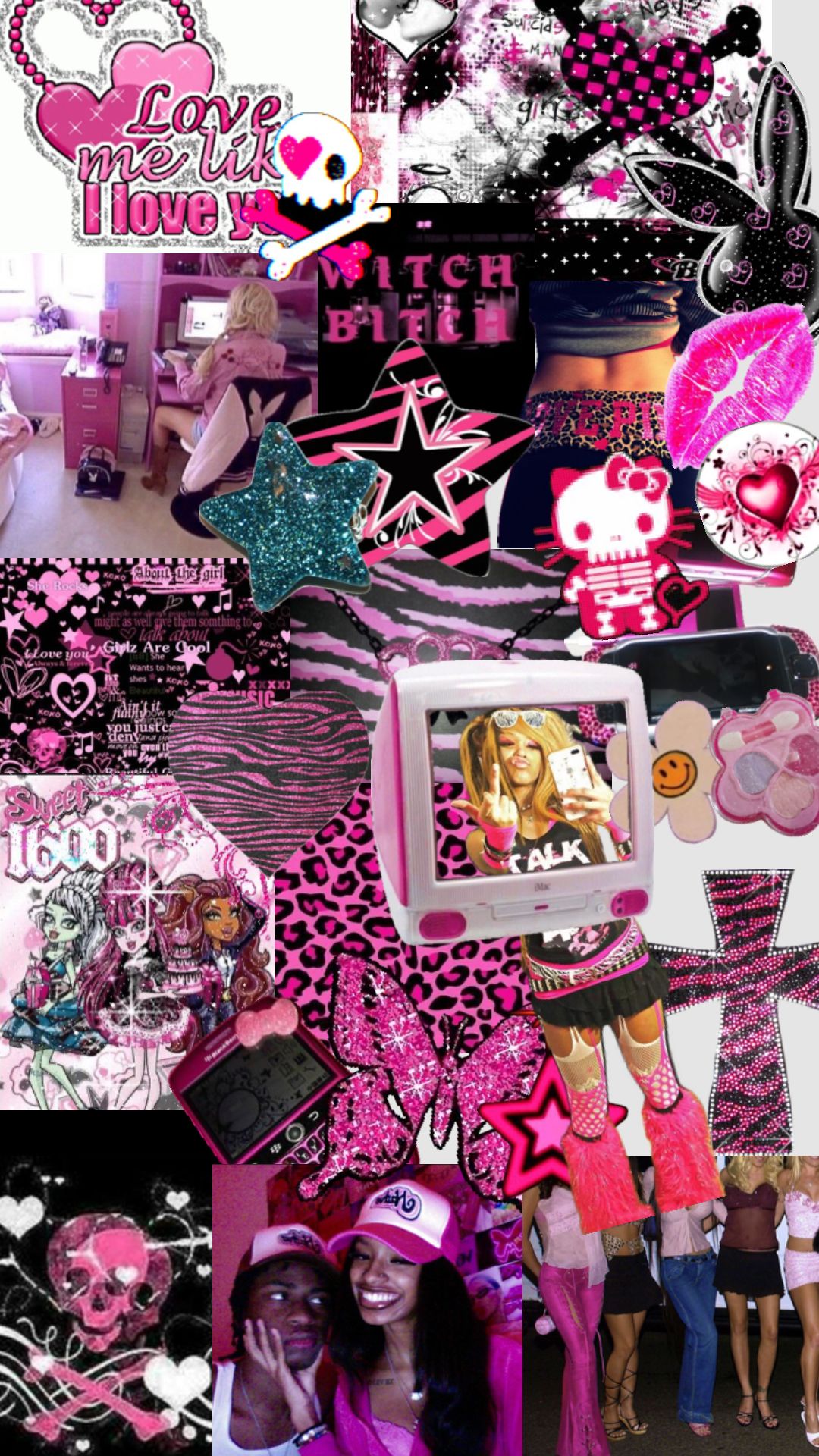 colorful trashy y2k wallpaper themes