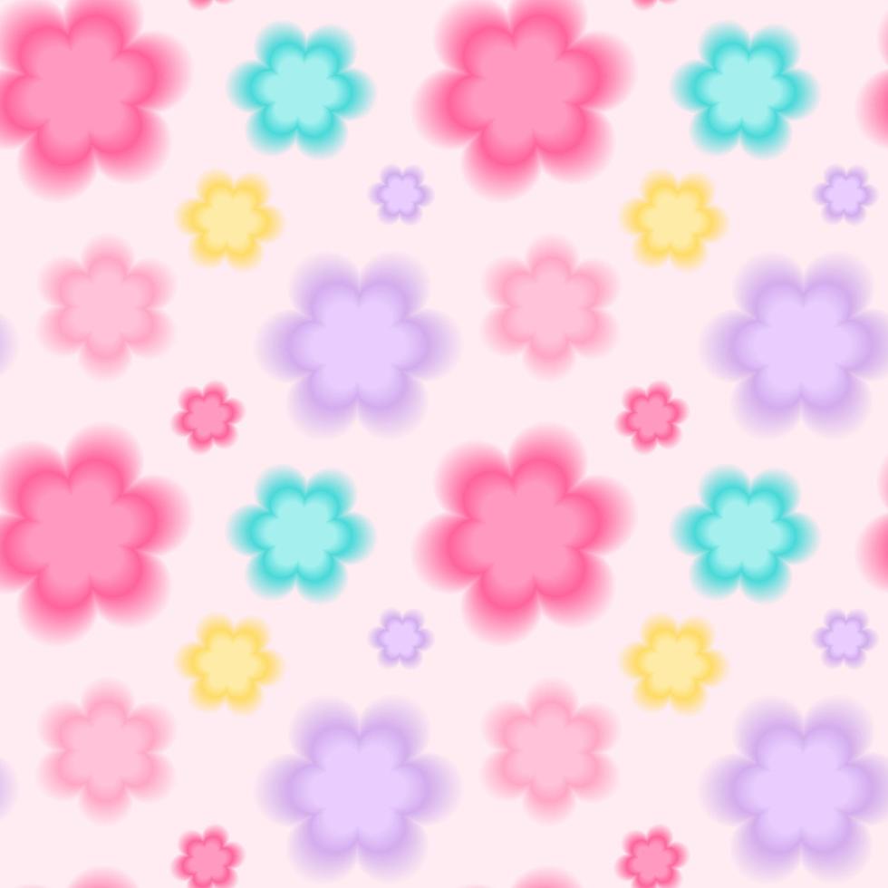 colorful y2k flower wallpaper elements