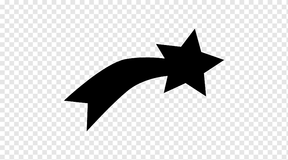 colorful Y2K shooting star png