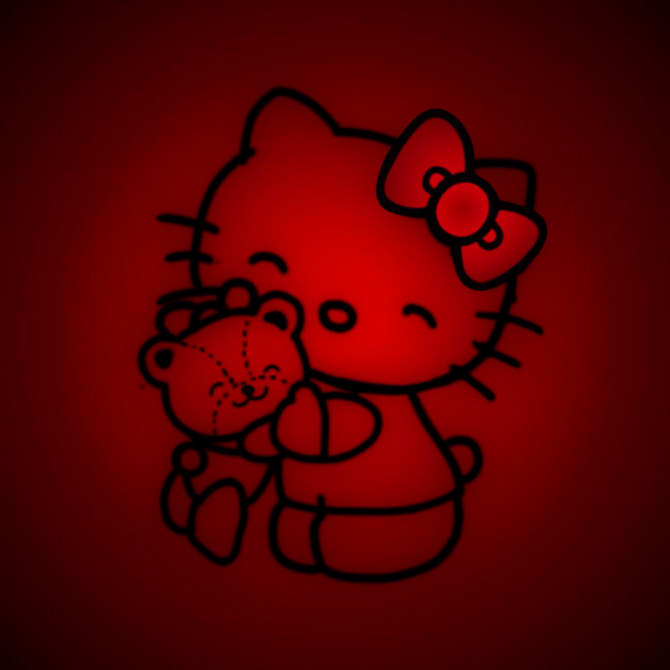 cute red Hello Kitty y2k patterns