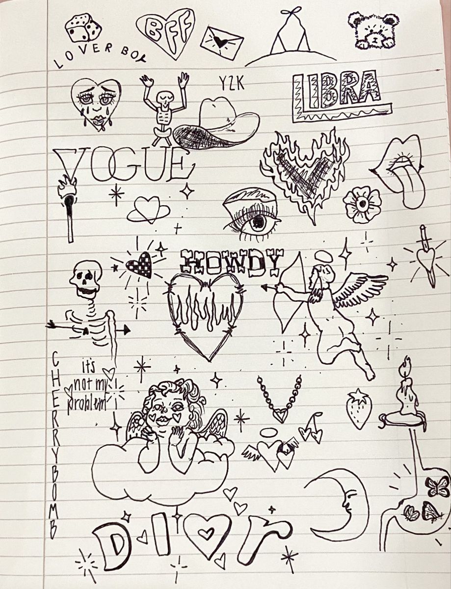 cute y2k doodles inspiration