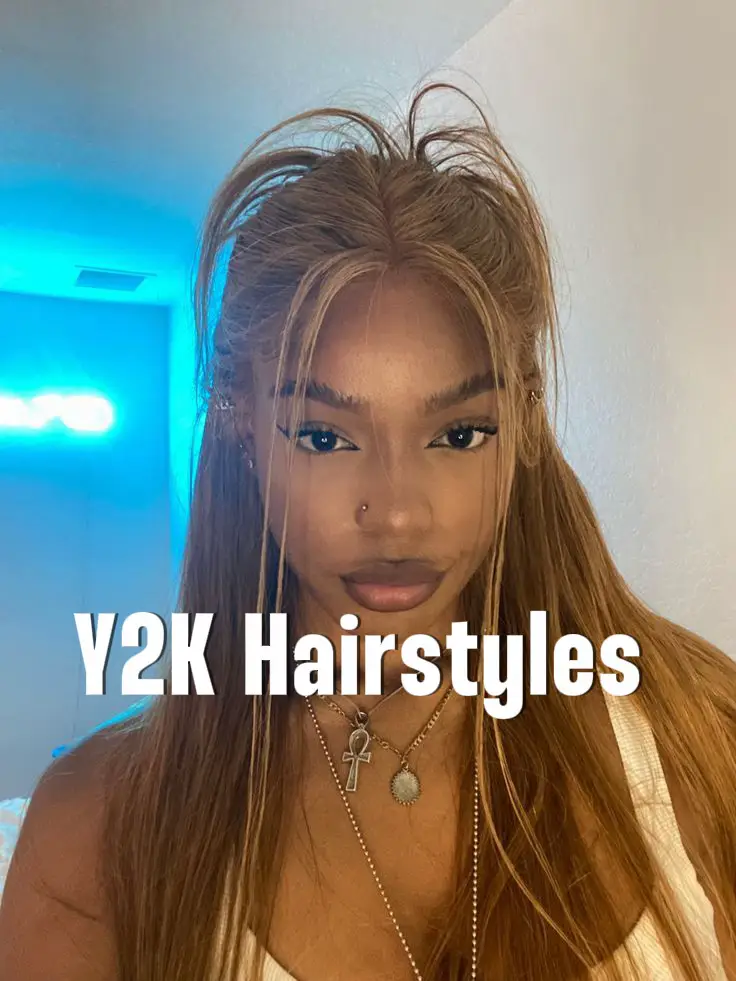 cute Y2K hairstyles with bangs looks