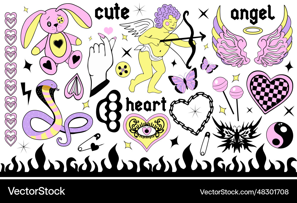 cute y2k tattoos 0044