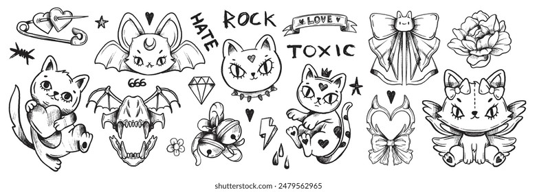 cute y2k tattoos 0082