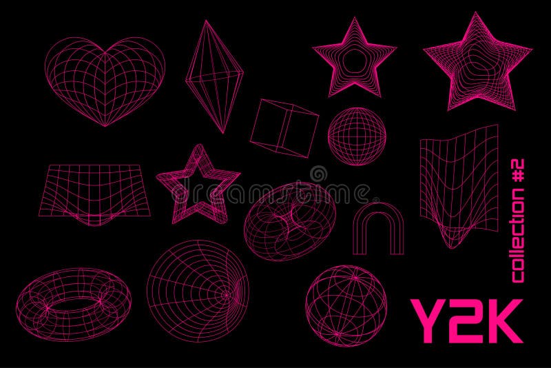 cyber pink y2k background 0098