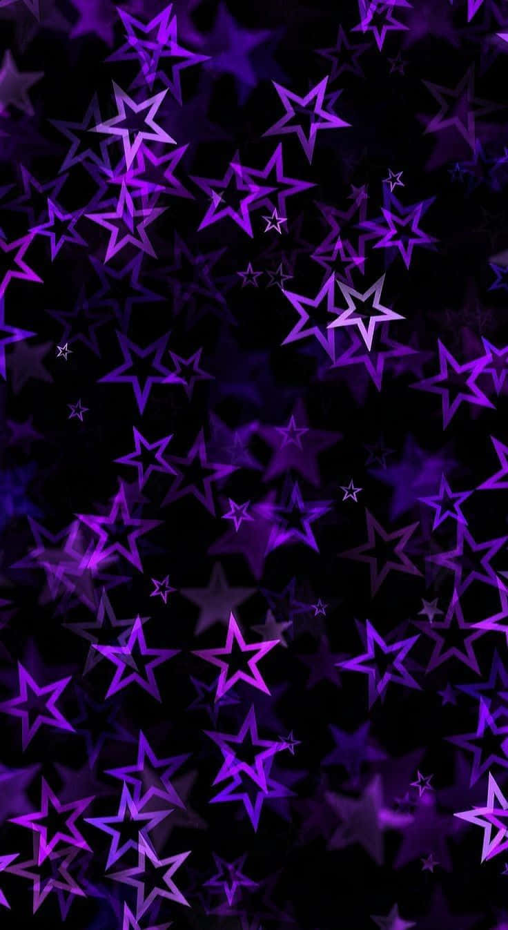 cyber purple star wallpaper aesthetics