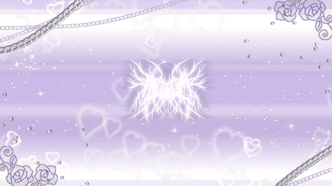 cyber purple star wallpaper y2k 0016