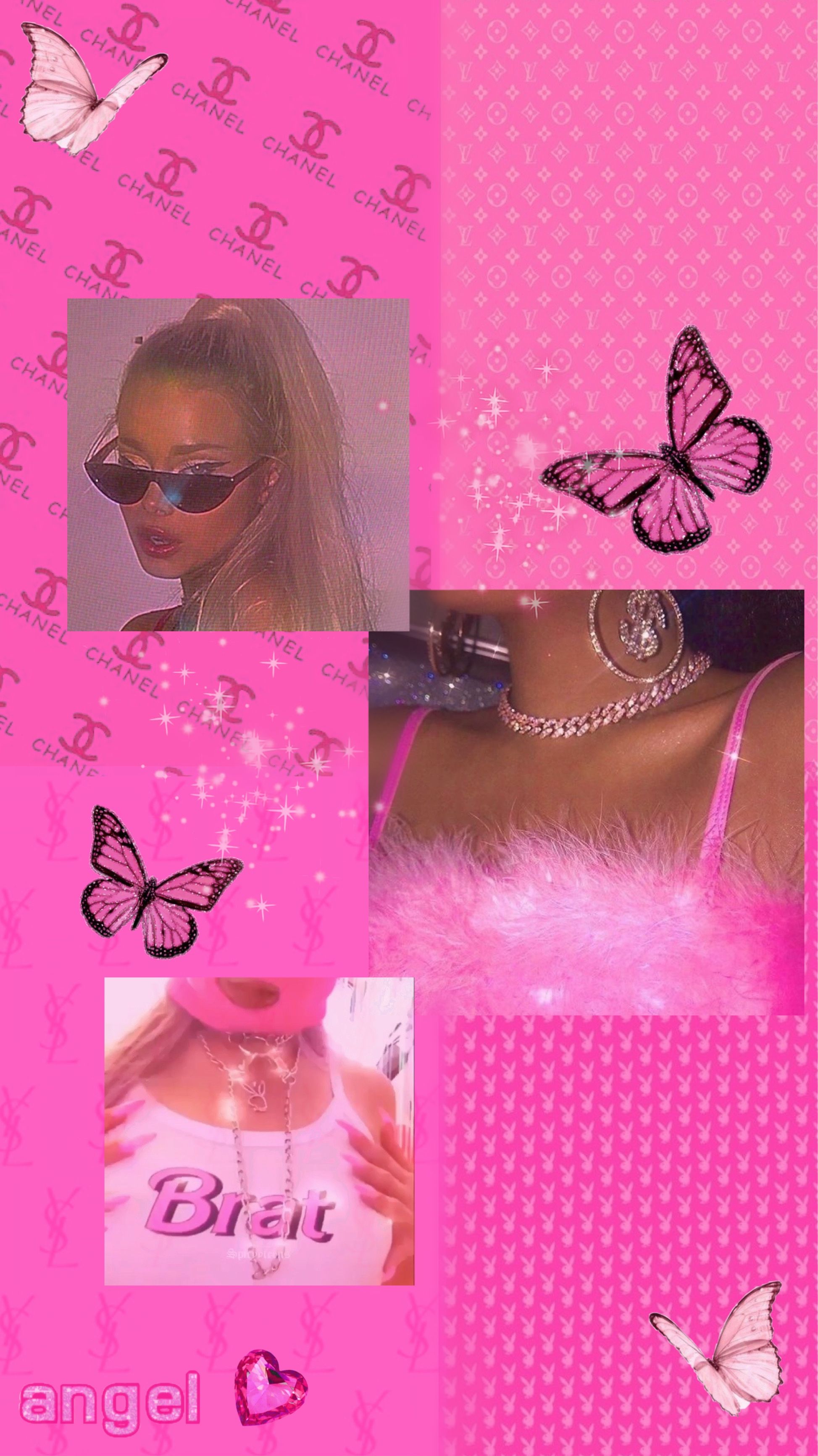 cyber y2k aesthetic wallpaper pink 0034