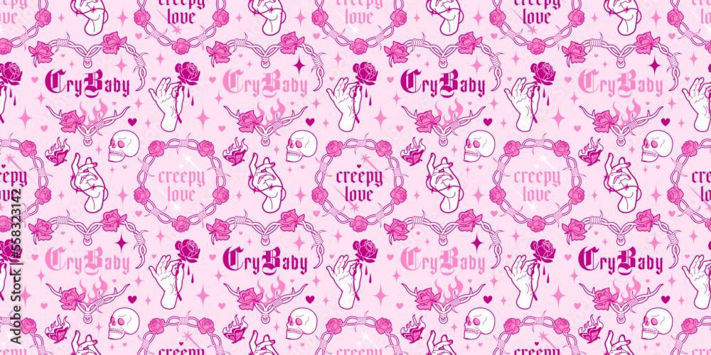 cyber y2k aesthetic wallpaper pink 0036