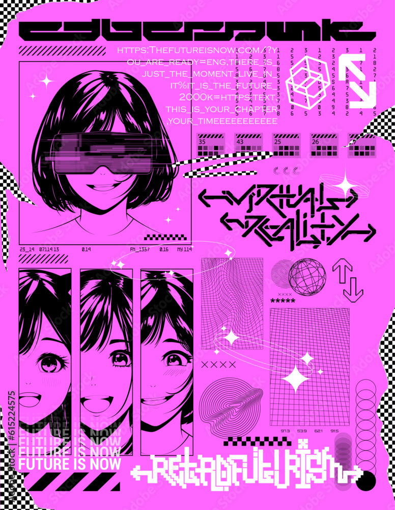 Cyber y2k anime girl 0050