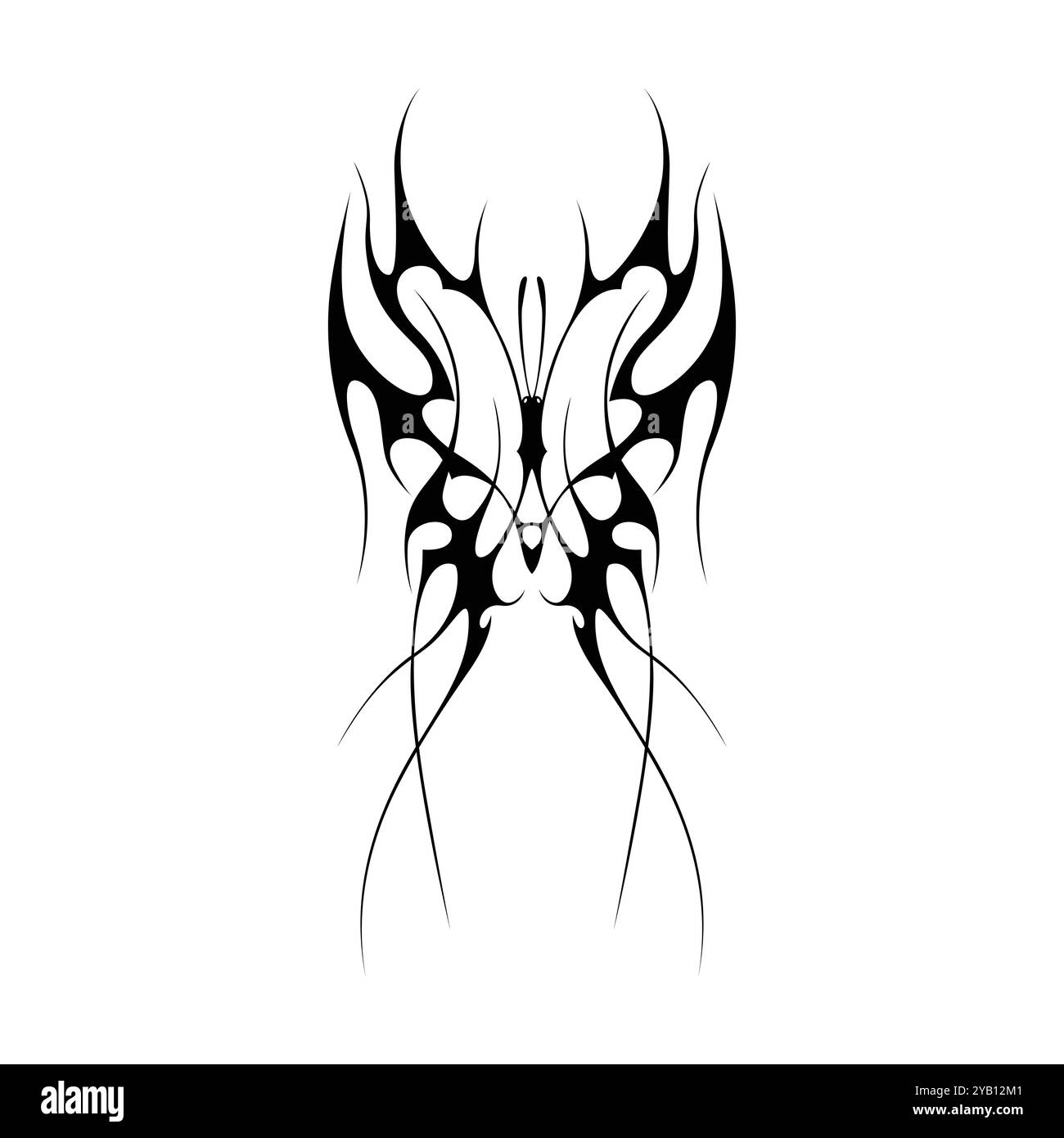 cyber y2k tribal tattoo 0029