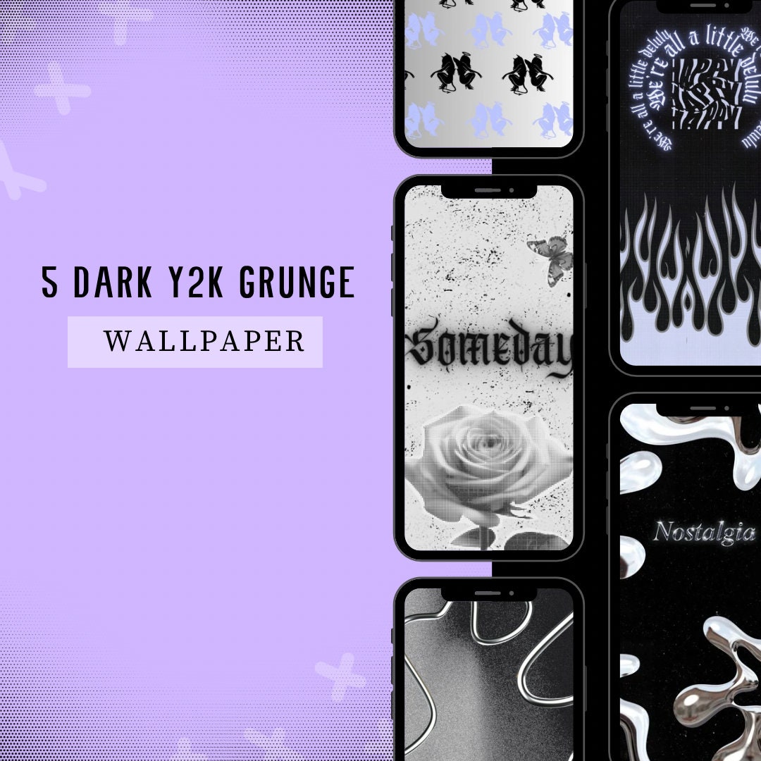 y2k wallpaper black 0067