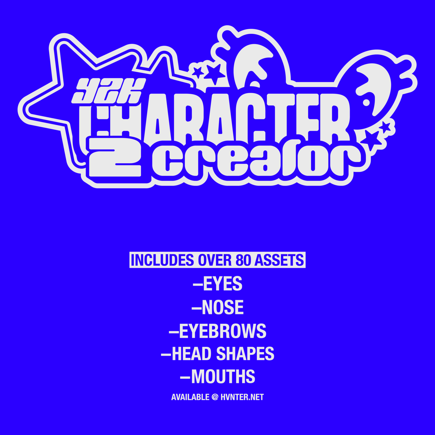 digital Y2K character creator