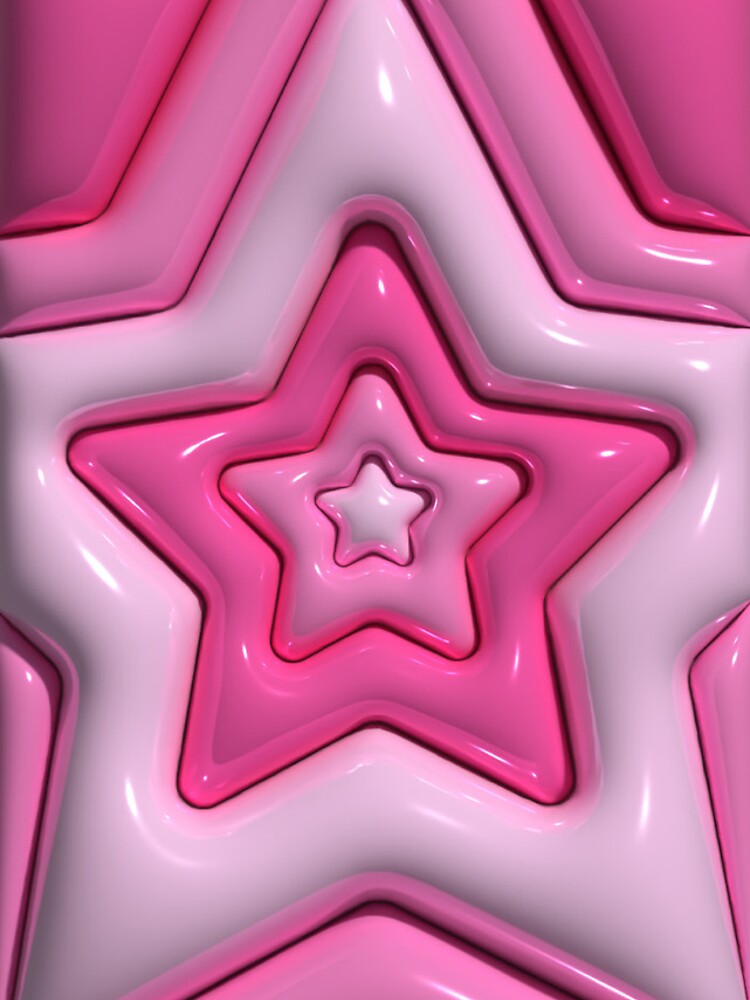 dreamy pink star backgrounds for Y2K aesthetics