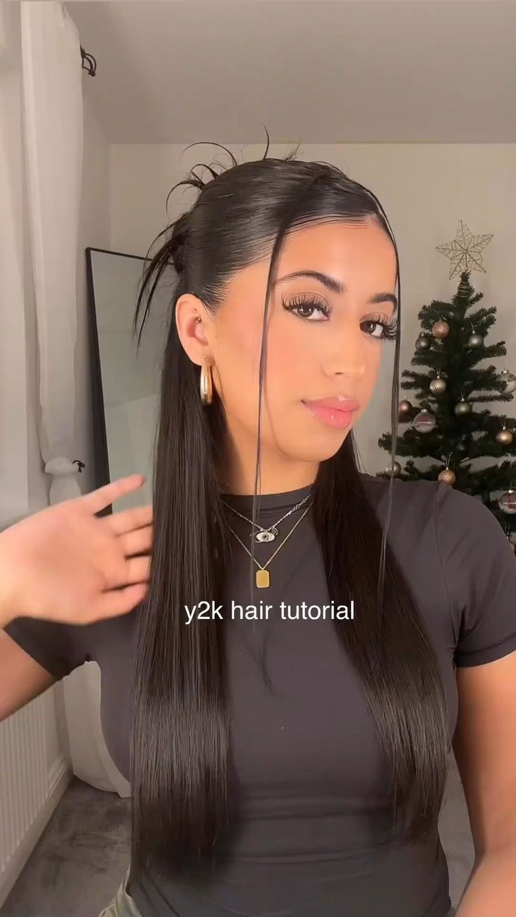 effortless y2k ponytail ideas