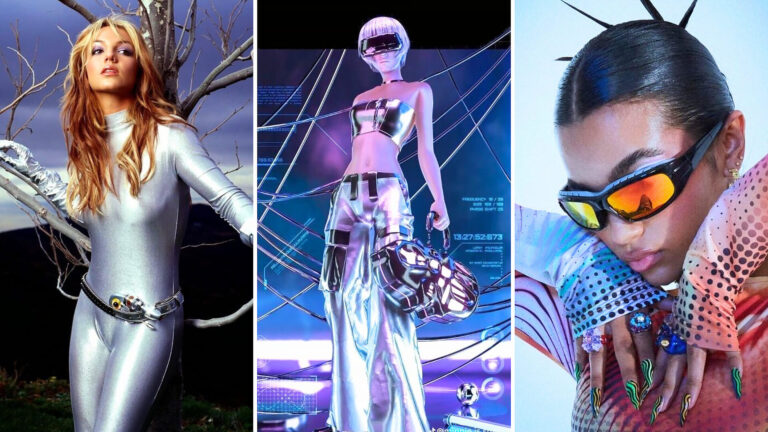 futuristic y2k aesthetic in fashion