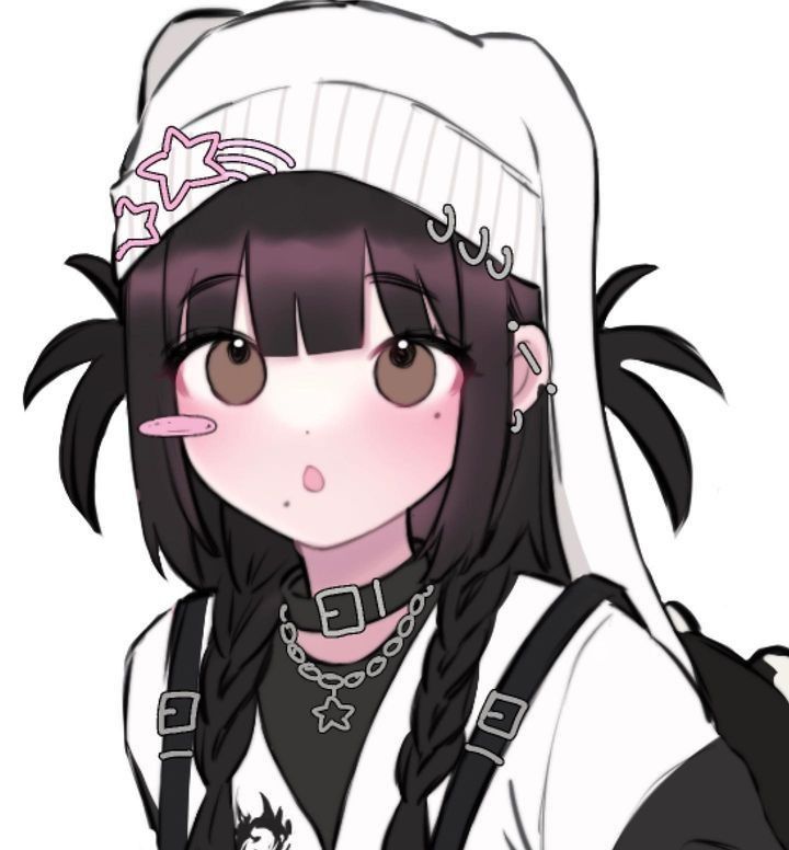 Goth y2k anime pfp 0030