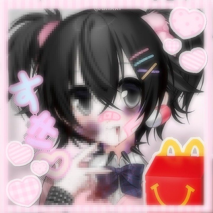 Goth y2k anime pfp 0032