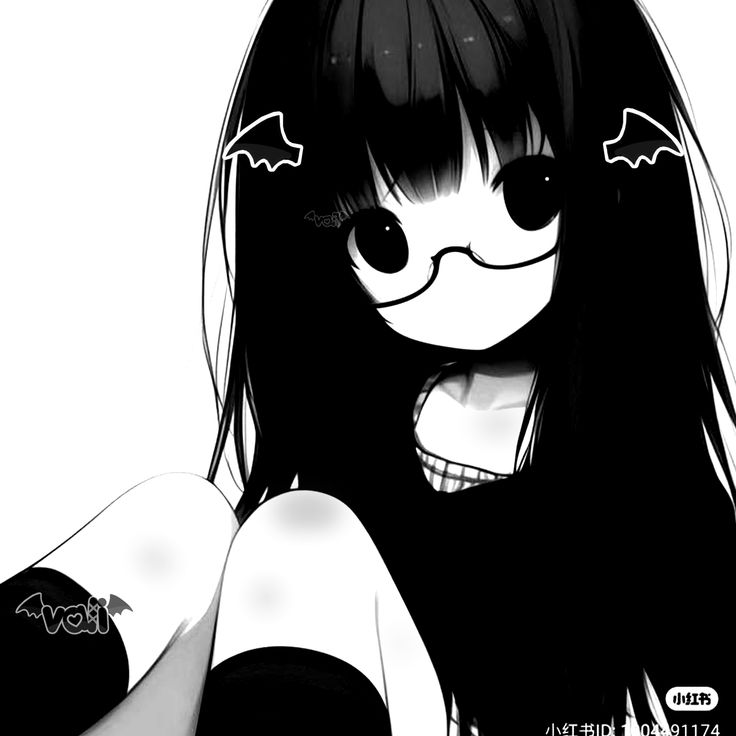 Goth y2k anime pfp 0044