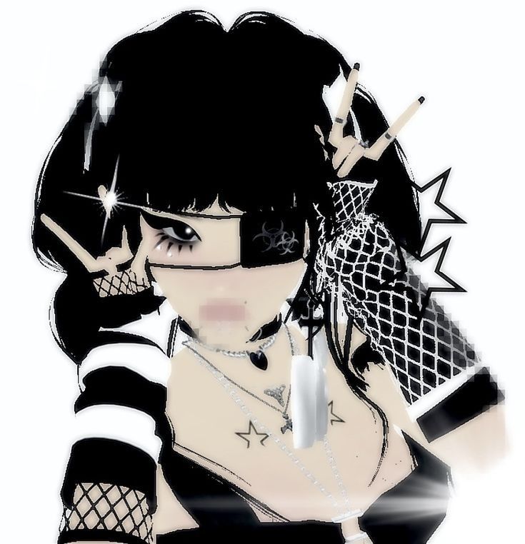 Goth y2k anime pfp 0052