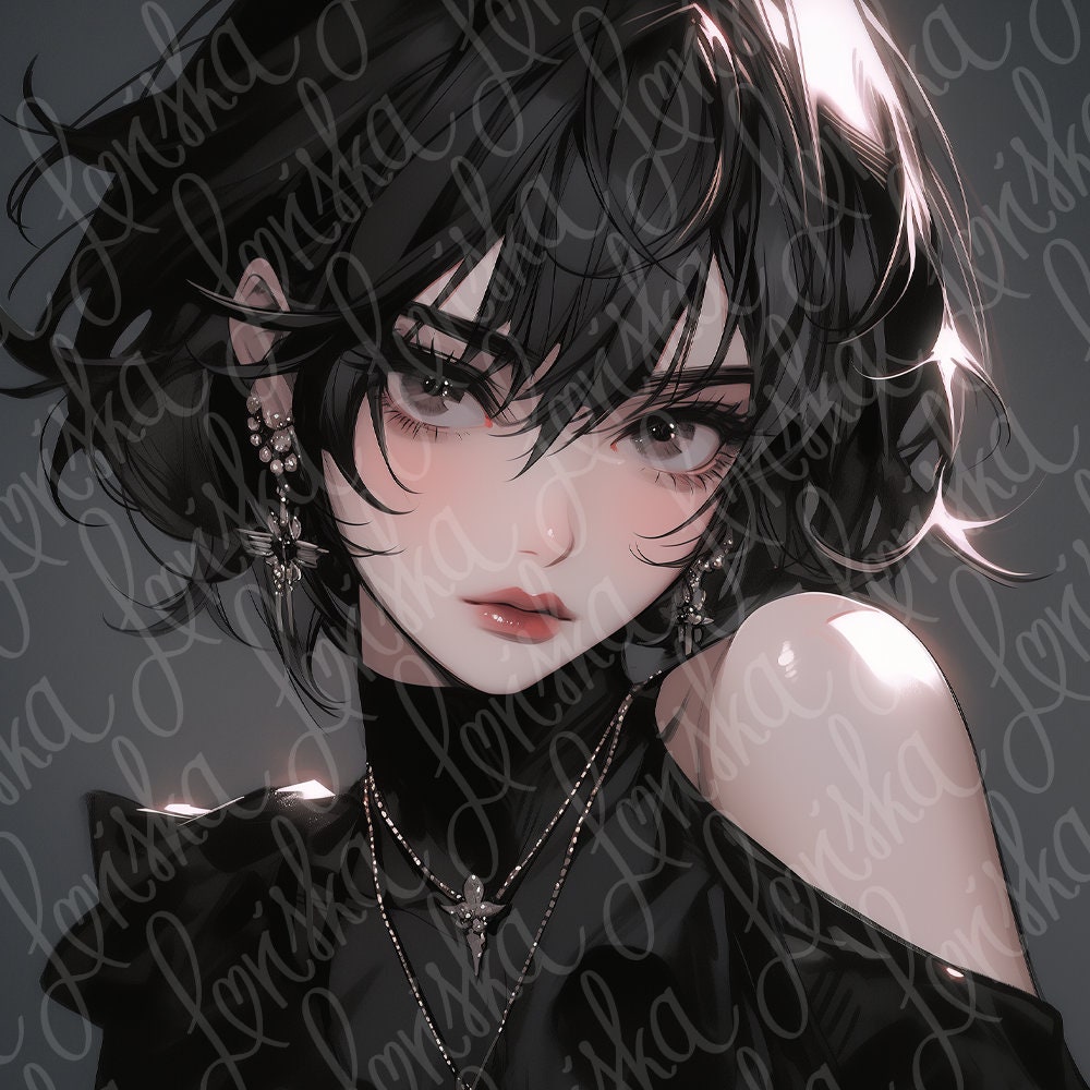 Goth y2k anime pfp 0060