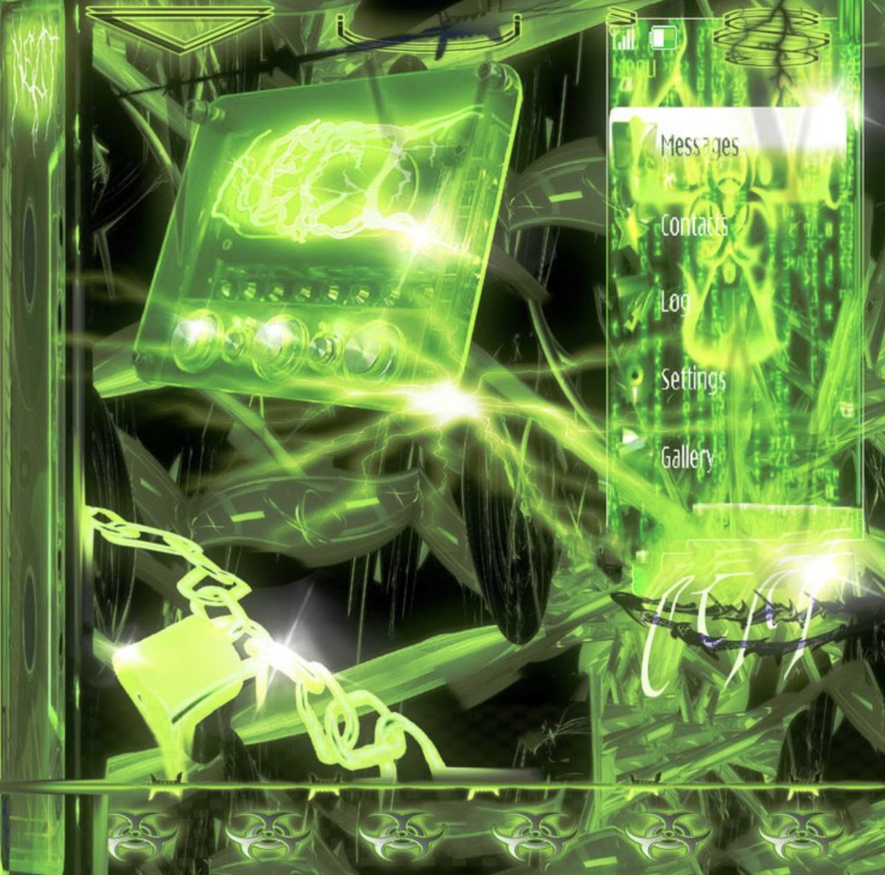 green y2k wallpaper 0047