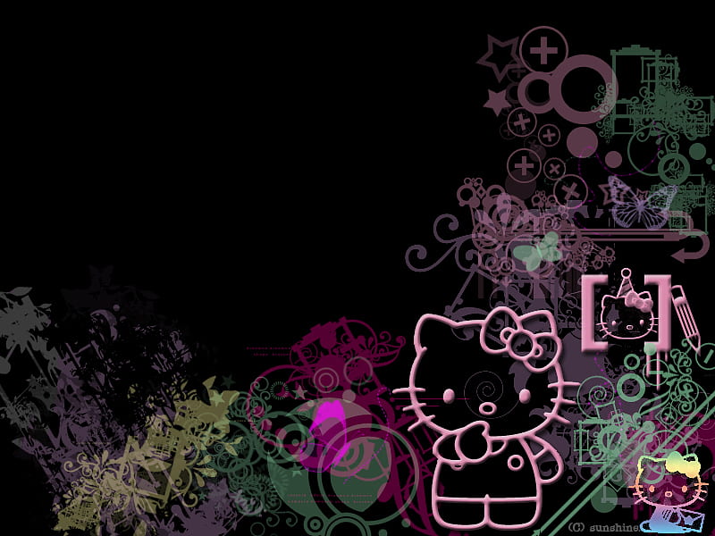 Hello Kitty aesthetic Y2K backgrounds