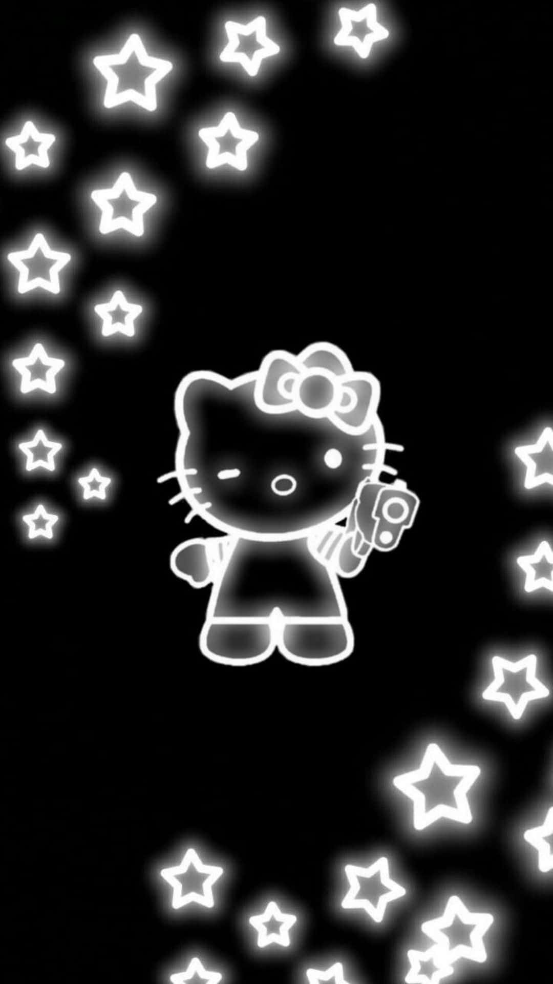 Hello Kitty cyber y2k aesthetic wallpaper