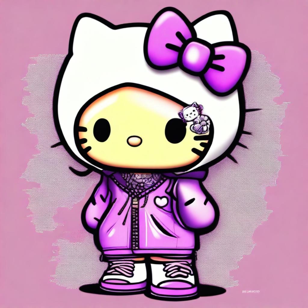 Hello Kitty drawing y2k 0014