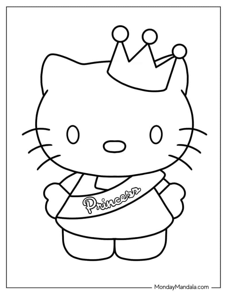 Hello Kitty drawing y2k 0015