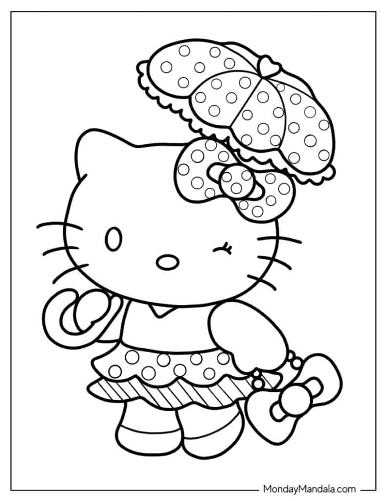 Hello Kitty drawing y2k 0024