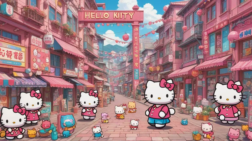 Hello Kitty drawing y2k 0029