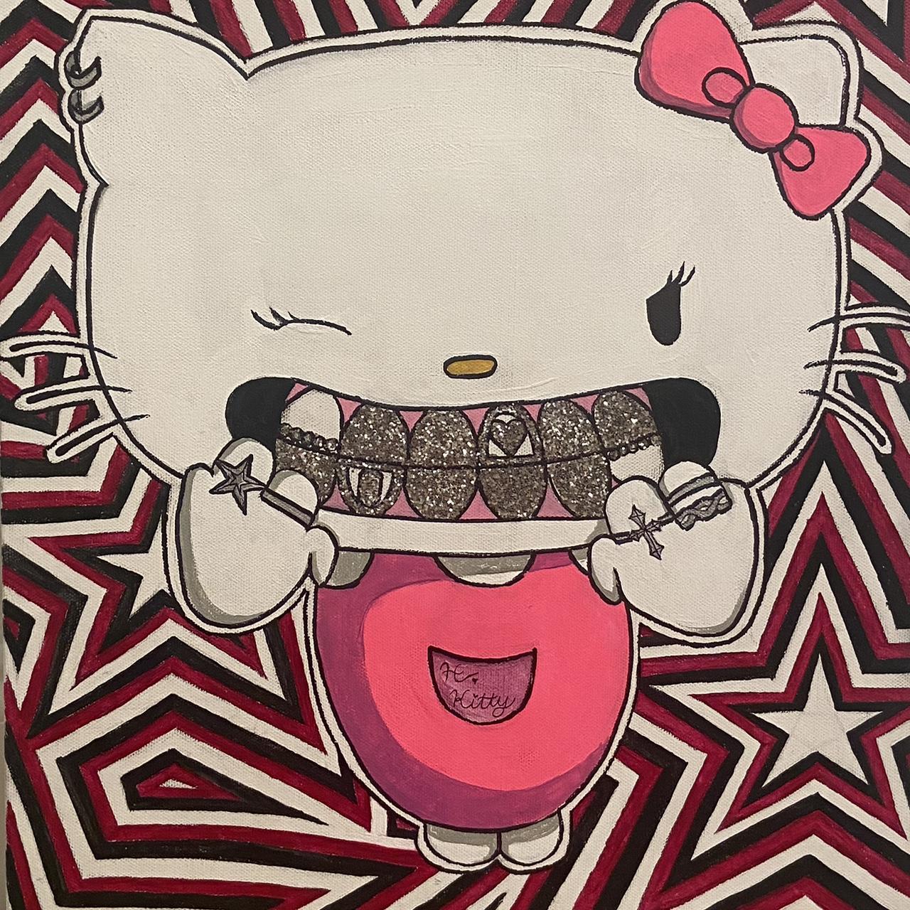 Hello Kitty drawing y2k 0031