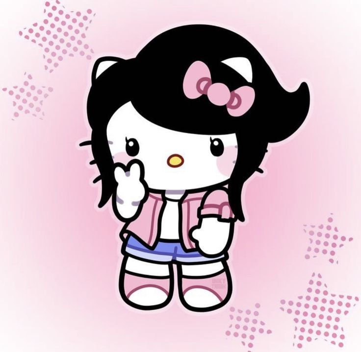 Hello Kitty drawing y2k 0033