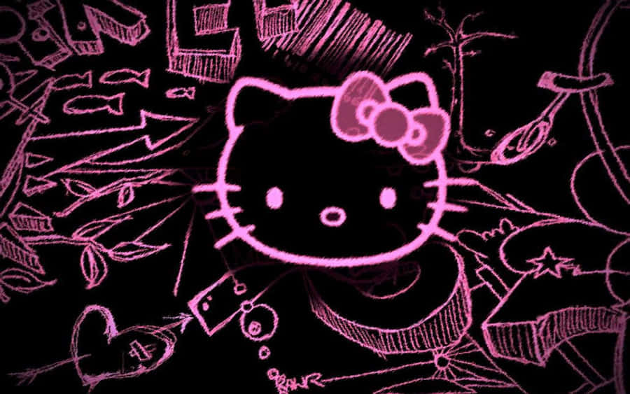 Hello Kitty drawing y2k 0050