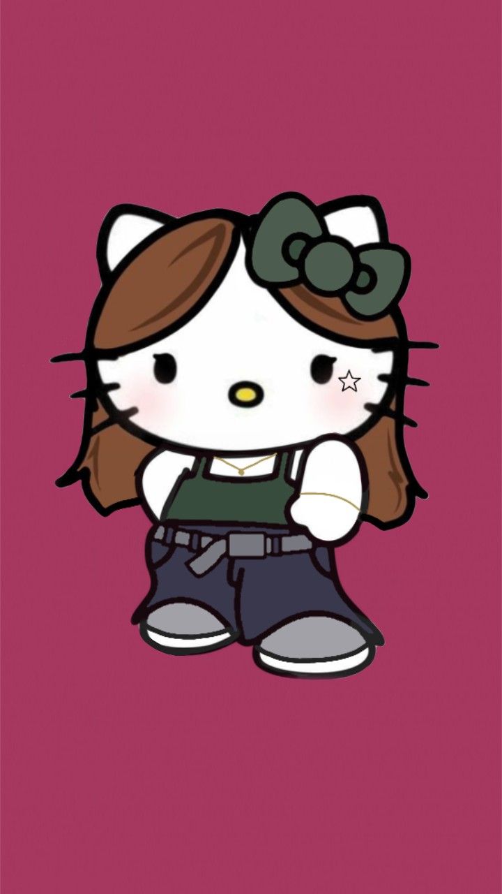 Hello Kitty drawing y2k 0056