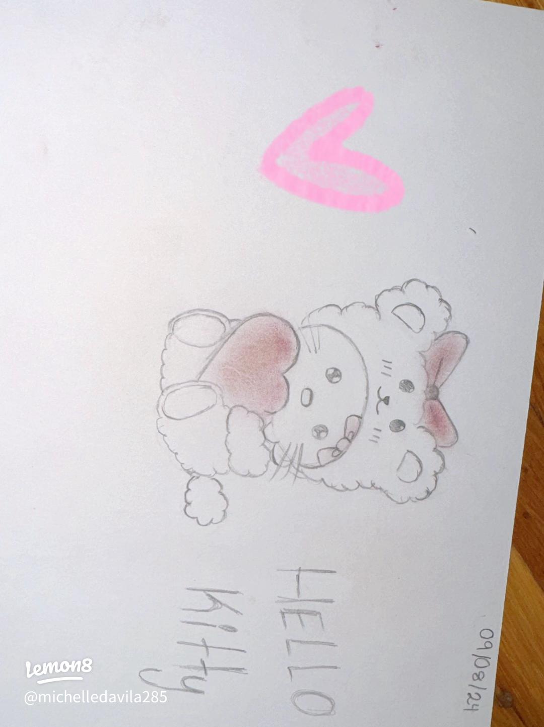 Hello Kitty drawing y2k 0069