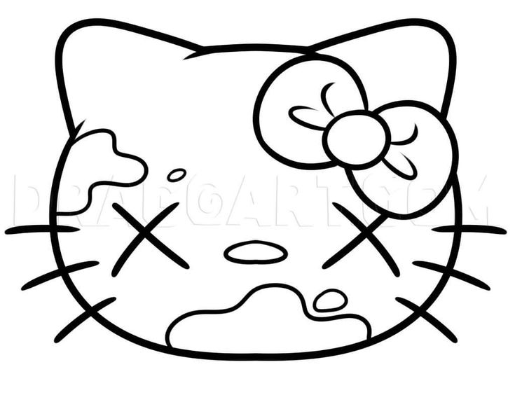 Hello Kitty drawing y2k 0074