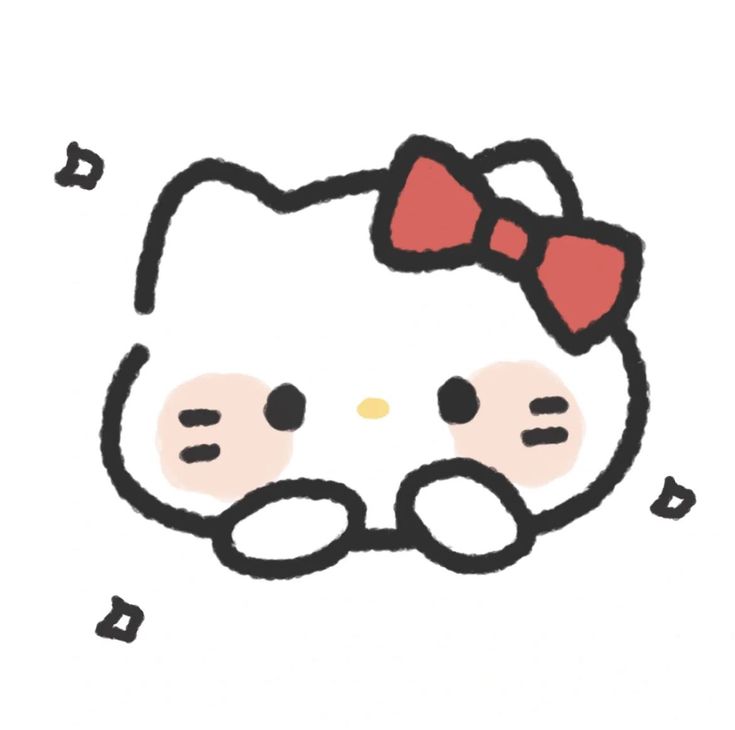 Hello Kitty drawing y2k 0081