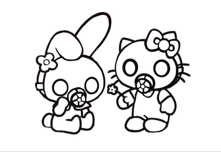 Hello Kitty drawing y2k 0089