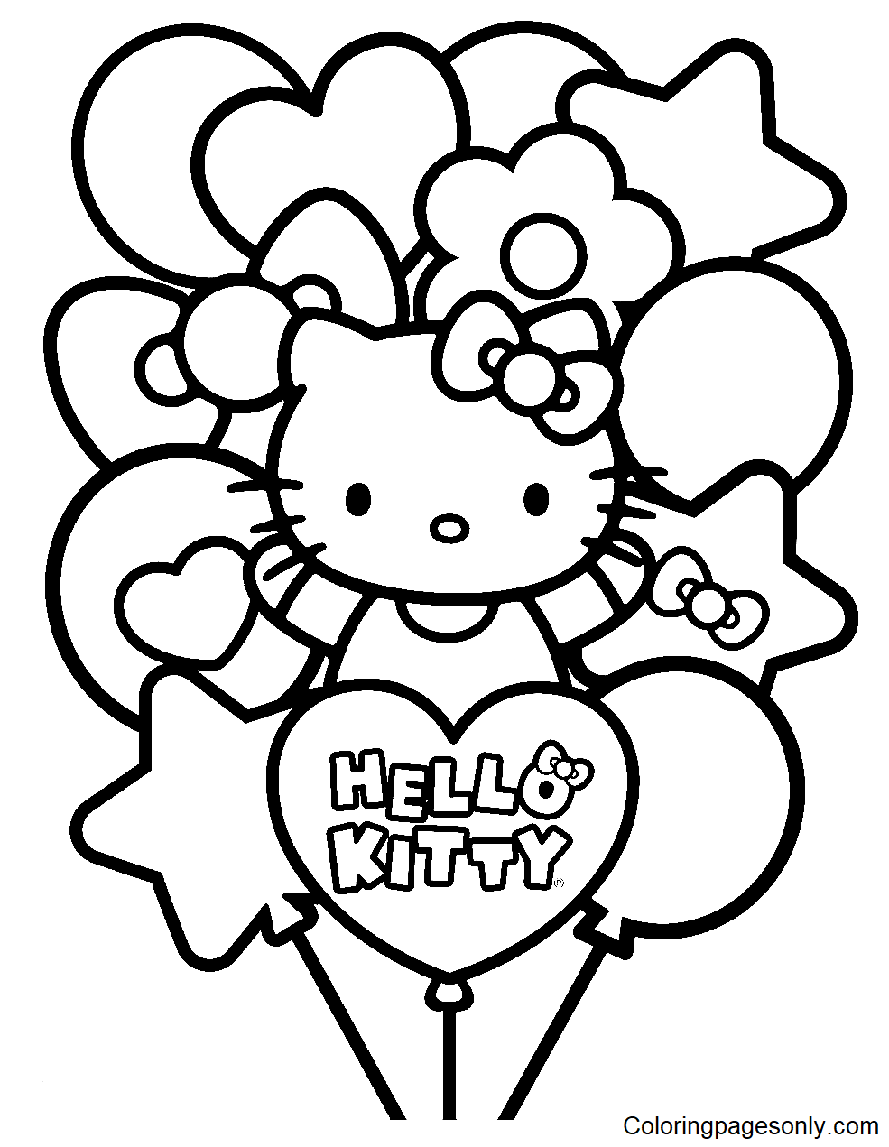 Hello Kitty drawing y2k 0092