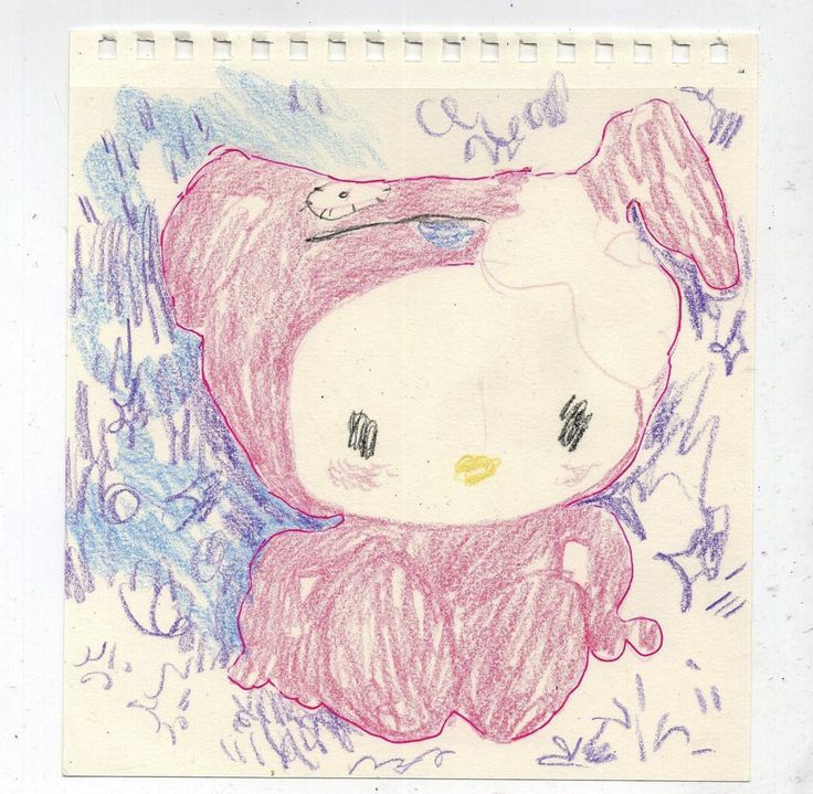 Hello Kitty drawing y2k 0094