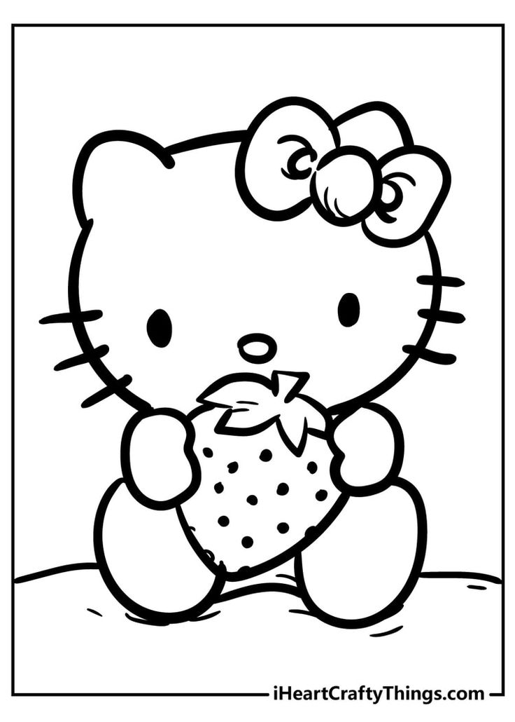 Hello Kitty drawing y2k 0099