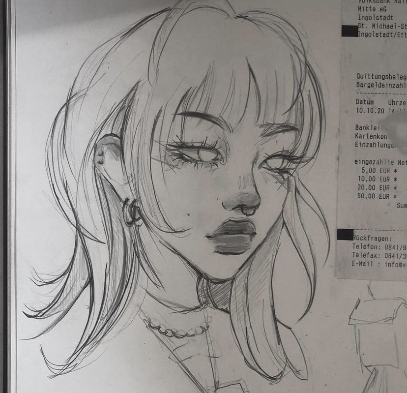 how to draw y2k girl simple 0030