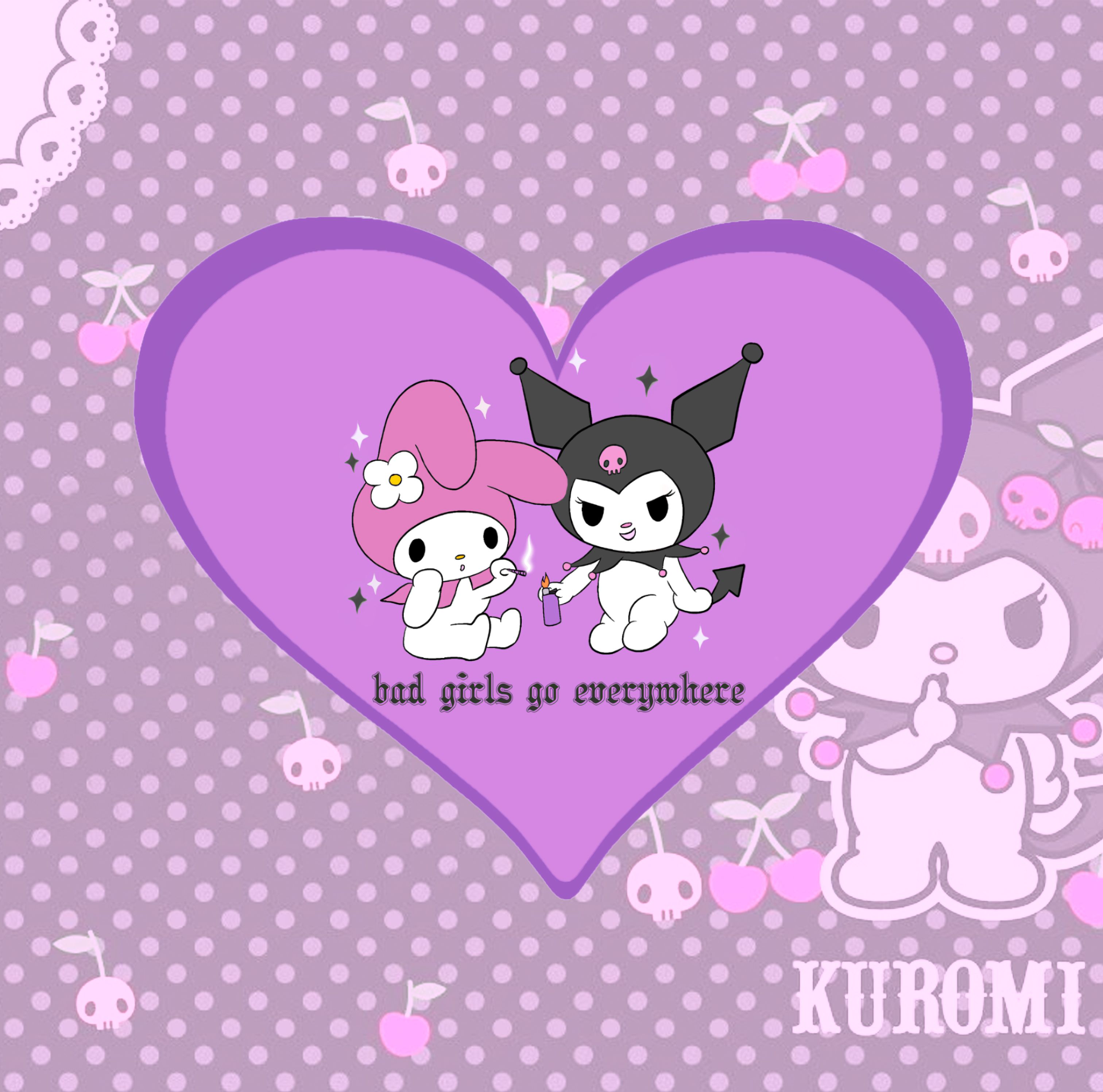 Kuromi pfp y2k 0073