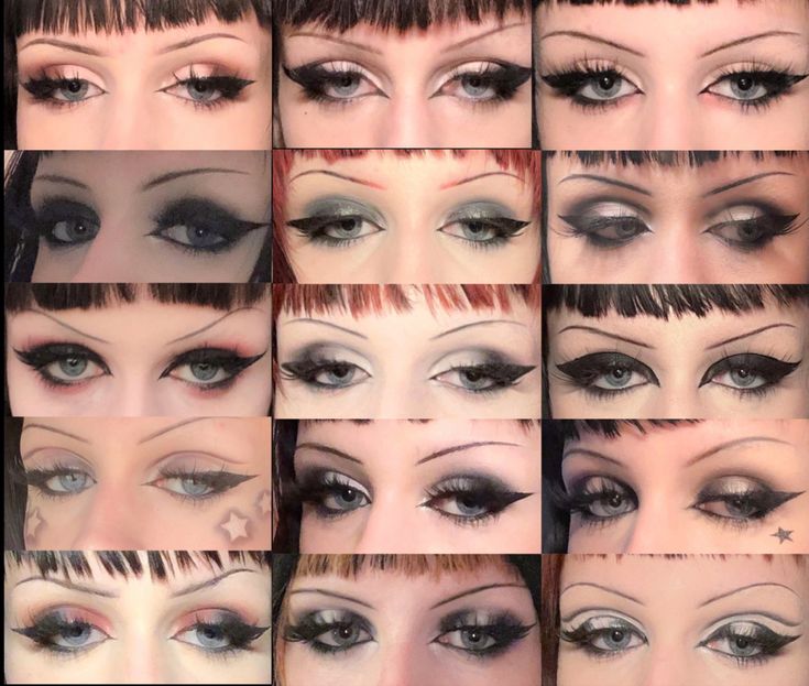 modern Y2K goth makeup trends.